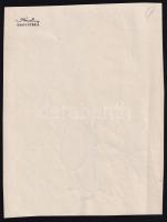 Róna Emy (1904-1988): Meseillusztráció (feltehetően Bazsov meséihez). Tus, papír, hátoldalán hagyaté...