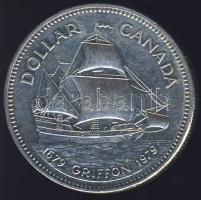 Kanada 1979. 1$ Ag "Griffon-hajó" T:BU ph