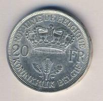 Belgium 1934. 20Fr Ag III.Leopold T:2