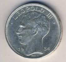 Belgium 1934. 20Fr Ag III.Leopold T:2