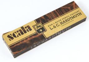 L. & C. Hardtmuth Scala csehszlovák grafit ceruza, 12 db, használatlan állapotban, eredeti doboz...