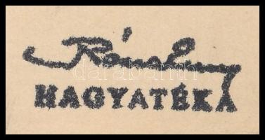 Róna Emy (1904-1988): Illusztráció Szondy György Szép csöndes nyári éjtszaka c. meséjéhez. Tus, papí...