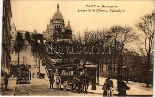 Paris, Montmartre, Square Saint Pierre et Funiculaire / omnibus (EK)