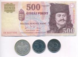 1994. 200Ft Ag "Deák" + 2005. 50Ft "15 éves a Nemzetközi Gyermekmentő Szolgálat"...