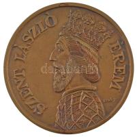 Lebó Ferenc (1960-) DN Szent László érem / Győr város címere kétoldalas bronz emlékérem (136mm) T:1 kis folt