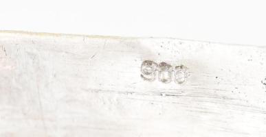 Ezüst (Ag) szerencse elefánt dobozka, jelzett, nettó: 116g, 13x5,5x9cm