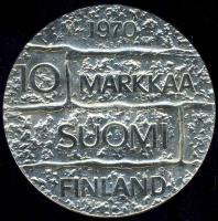 Finnország 1970. 10M Ag "Paasikivi elnök" T:BU