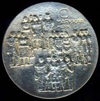 Finnország 1977. 10M Ag "60. Függetlenségi évforduló" T:BU