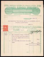 cca 1930 2 reklámos fejléces számla: Pejtsik Károly fényképészeti cikkek, Weszely István orvosi cikk...