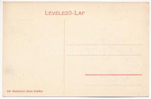 Nagyalmás, Almasu Mare; Dezső vár romjai, Grófi kastély. Karácsonyi János kiadása / castle and ruin