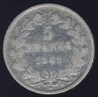 Franciaország 1841B 5Fr Ag Lajos Fülöp T:3