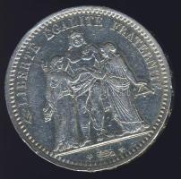 Franciaország 1873A 5Fr Ag T:3 ph.