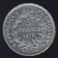 Franciaország 1873A 5Fr Ag T:3 ph