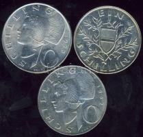 Ausztria 1924. 1Sch Ag + 1957+1973. 2Sch Ag 2klf T:2,2/3