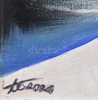 Nagy Boglárka Alíz (2001-): Szeléné-symbol of life in the dark infinity. Olaj, vászon. jelezve jobbr...