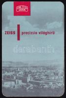 1959 Zeiss reklámos magyar kártyanaptár