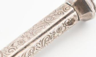 Ezüst (Ag) ceruza, jelzett, h: 8 cm, bruttó: 7,1g