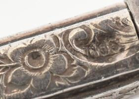 Ezüst (Ag) ceruza, jelzett, h: 8 cm, bruttó: 7,1g