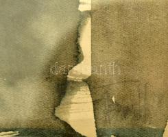 Fett Jolán (1927-2009): Női portré. Akvarell, papír, jelezve jobbra lent, üvegezett fakeretben. 39×2...