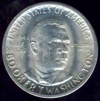 USA 1946. 1/2$ Ag "Booker T. Washington" T:2+