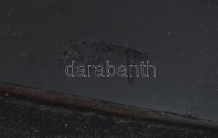 MT jelzéssel: Madonna. Festett fém, kis kopásokkal, m: 35 cm