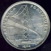 Portugália 1966. 20Esc Ag "Salazar-híd megnyitása" T:BU