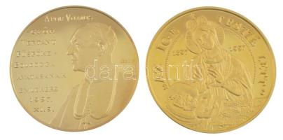 Lebó Ferenc (1960-) 1997. "Mária éve - Basilica Minor, Győr / Az ige testté lett" kétoldal...