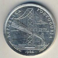 Portugália 1966. 20Esc Ag "Salazar-híd megnyitása" T:BU