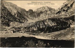 Bucsecs-hegység, Butschetsch, Bucegi (Brassó mellett); Malajester-szoros. Karpathenwacht Nr. 15. Phot. A. Kobitzsch / Malajester Schlucht / mountains, gorge