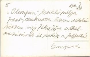 1942 Borsafüred, Borsa (?) (Máramaros); "Olimpiai" sí lesiklópálya felső szakasza télen / ...