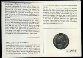 Új-Zéland 1991. 50c "Endeavour" bélyeges érmés borítékon, alkalmi bélyegzővel, hátoldali i...