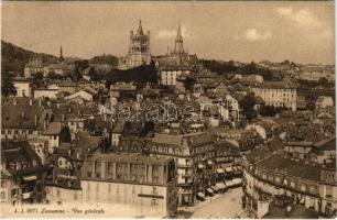 1914 Lusanne, Vue generale, Papeterie Krieg, Kodak, A La Ville de Lyon (EK)