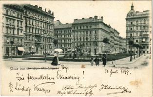 1899 (Vorläufer) Praha, Prag; Gruss aus den Kgl. Weinbergen! / square (fl)