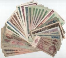 33 darabos magyar bankjegy tétel, korona, pengő, forint T:II--IV firka