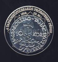 DN "A magyar nemzet pénzérméi - A Tanácsköztársaság próbaveret pénze" Ag emlékérem 10g T:PP Tanúsítvánnyal!