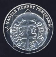 DN "A magyar nemzet pénzérméi - Az első magyar kettős verdejegy" Ag emlékérem 10g T:PP Tan...