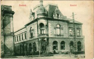 1914 Szolnok, kaszinó és étterem. Faragó Sándor kiadása (EK)