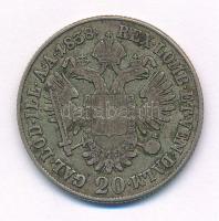 1838B 20kr Ag "V. Ferdinánd" T:3 patina 
Hungary 1838B 20 Kreuzer Ag "Ferdinand V&qu...