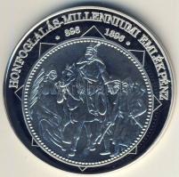 DN "A magyar nemzet pénzérméi - Honfoglalás Millenniumi emlékpénz" Ag emlékérem 10g T:PP T...
