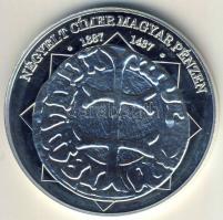 DN "A magyar nemzet pénzérméi - Négyelt címer magyar pénzen" Ag emlékérem 10g T:PP Tanúsít...