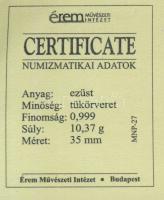 DN "A magyar nemzet pénzérméi - Az utolsó Árpád-házi király pénze" Ag emlékérem 10g T:PP T...