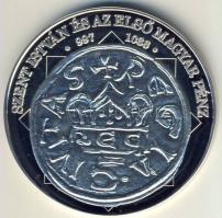 DN "A magyar nemzet pénzérméi - Szent István és az első magyar pénz" Ag emlékérem 10g T:PP...