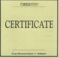 DN "Királyi koronák/1909 5K - V.István" Ag emlékérem 20g T:PP Csak 2000db, tanúsítvánnyal!