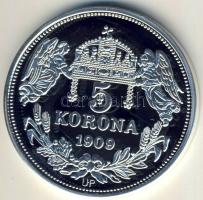 DN "Királyi koronák/1909 5K - Orseolo Péter" Ag emlékérem 20g T:PP Csak 2000db, tanúsítvánnyal!
