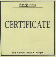 DN "Királyi koronák/1909 5K - Aba Sámuel" Ag emlékérem 20g T:PP Csak 2000db, tanúsítvánnya...