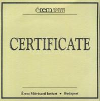 DN "Királyi koronák/1909 5K - I.Béla" Ag emlékérem 20g T:PP Csak 2000db, tanúsítvánnyal!