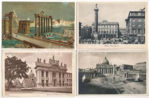 Roma, Rome; 10 pre-1945 postcards in mixed quality