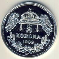 DN "Királyi koronák/1909 5K - Salamon" Ag emlékérem 20g T:PP Csak 2000db, tanúsítvánnyal!
