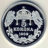 DN "Királyi koronák/1909 5K - IV.(Kun) László" Ag emlékérem 20g T:PP Csak 2000db, tanúsítvánnyal!