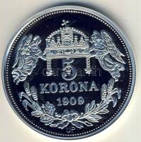 DN "Királyi koronák/1909 5K - Könyves Kálmán" Ag emlékérem 20g T:PP Csak 2000db, tanúsítvánnyal!
